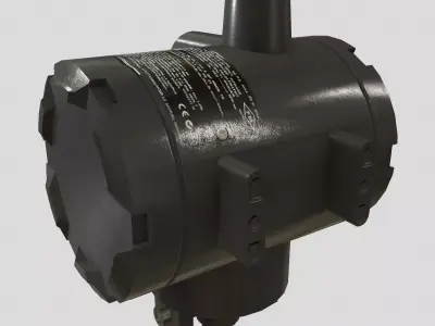 Fisher I2P 100 Electro Pneumatic Transducer Low Poly Low-poly 3D model