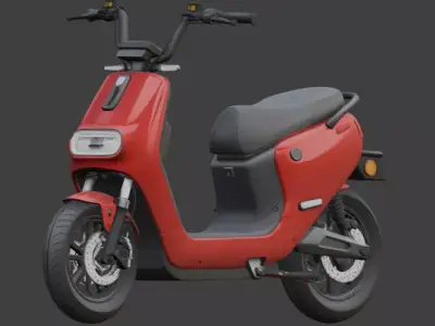 Stylized Electric Scooter 3D Model 3D model get