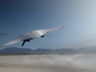 ANDROMEDA AIRBUS DRONE Low-poly 3D model