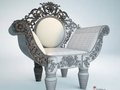 Antique Chair 3D model