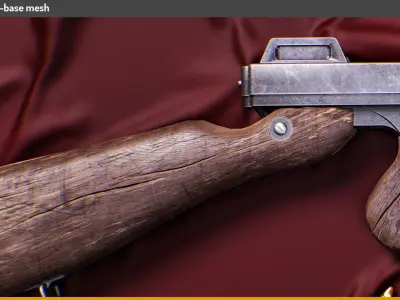 thompson M1 Low-poly 3D model