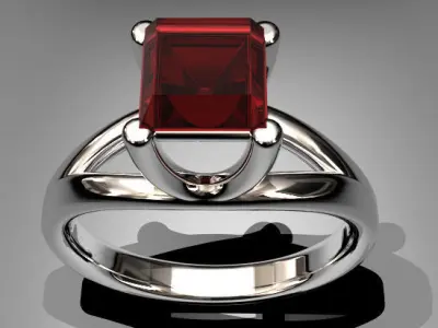 Rendering Anello B Free 3D model purchase