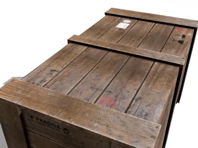 Transport crates Pack1 PBR Low-poly 3D model
