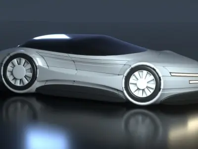 Futuristic Car 21 3D model
