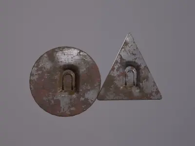 Traffic barriers Low-poly 3D model Low-poly 3D model purchase