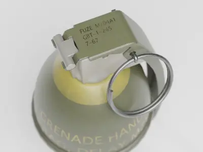 Grenade M26  Low-poly 3D model