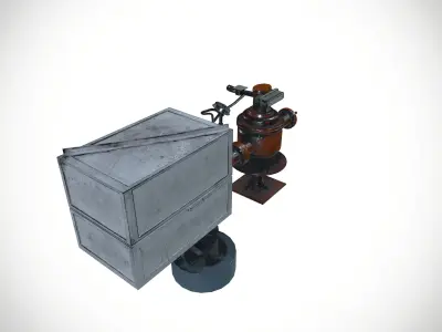 Mini oil pump Setup 3D model