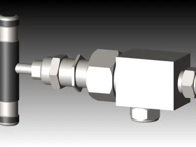 SWAGELOK NPT SS 6NBF6 3D model