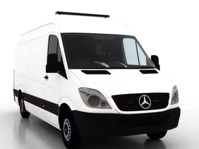 Mercedes Benz Sprinter L2H2 2009 Ambulance UK 3D model