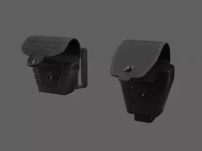 Handcuffs Pouches Case Low-poly 3D model