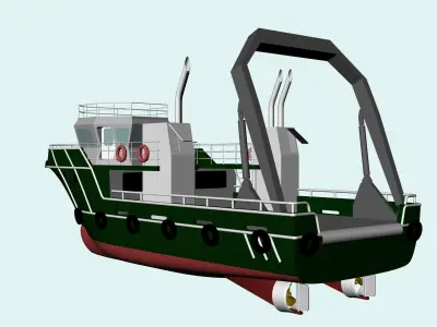 Submarine Vessel 3D model
