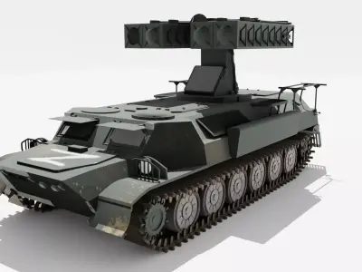 STRELA-SA13 Russian Low-poly 3D model