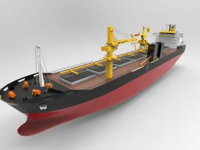 Cargo ship basic 3D model