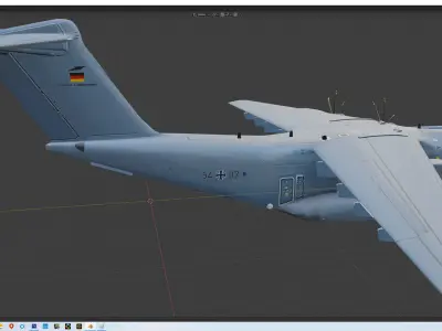 A 400M aircraft Free 3D model