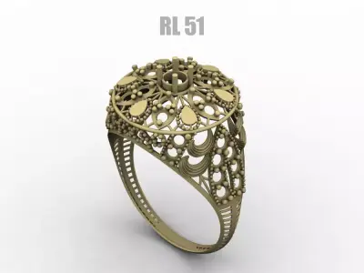 RL 51 TO 100 STONE RINGS COMPETE LOT 3D print model