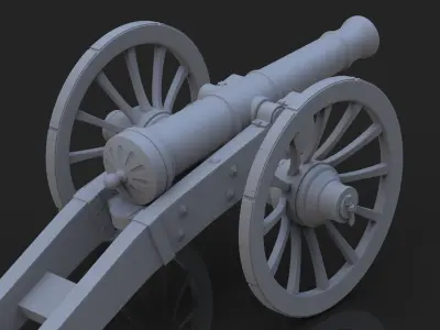 Napoleon Cannon 3D print model