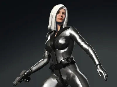 Silver Sable 3D model