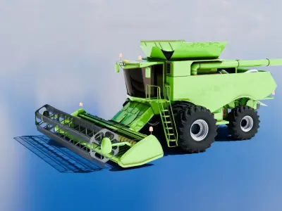 Combine Harvester 3D model