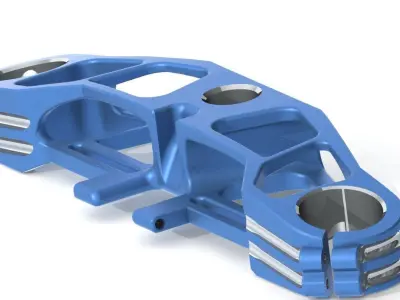 amarok triple clamp remake Free 3D model