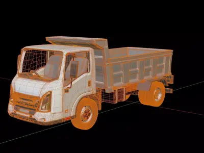 Isuzu M27 Dump Truck 3D model
