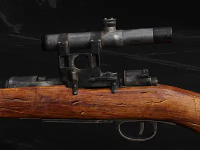 KARBINER 98K  Low-poly 3D model