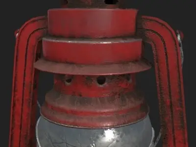 Old Lantern PBR Free 3D model