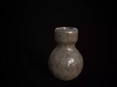 Mud vase Low-poly 3D model