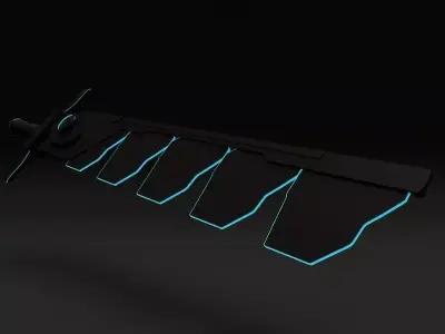scifi sword 001 Free low-poly 3D model