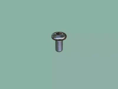 Collection of Steel Stained M3 to M12 Bolt Allen Pan Head 3D Model Pack