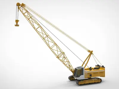 Mobile Crane  3D model
