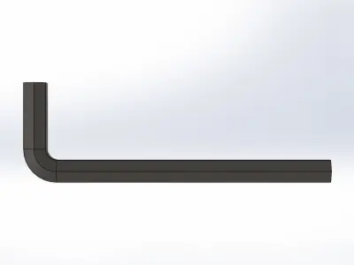 Chave Allen 3-8 Pol Allen Wrench 3D model