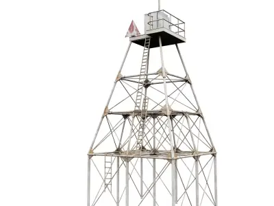 Molasses Reef Lighthouse 3D model