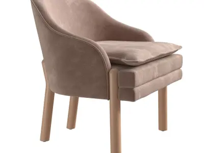 Lawson Fenning DISC Interiors x LF Skye Dining Chair 3D model