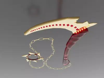 SWORD MODEL Low-poly 3D model 8