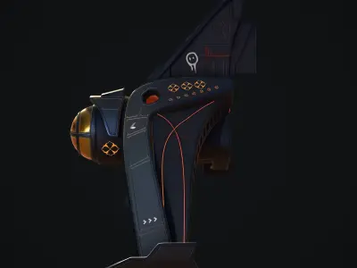 SpaceShip 3D model by oguzfaruk1 from CGTrader (Textured)