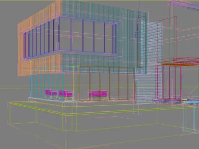 Architecture modern house - modern house 3D model