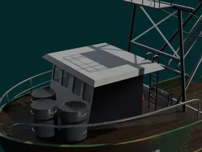 Dirty Ship Azura 3D model