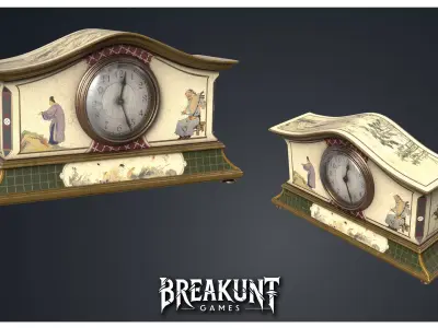 Mantel Clock 2 - Clocks 1900s 3D model