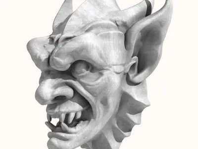 Gargoyle Head 2 3D model