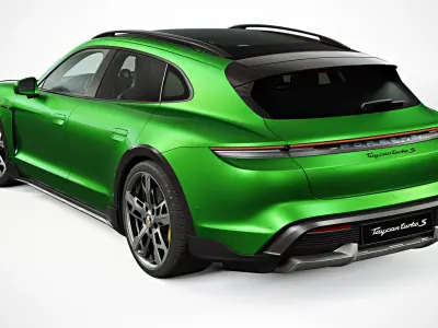 2022 Porsche Taycan Cross Turismo 3D model purchase