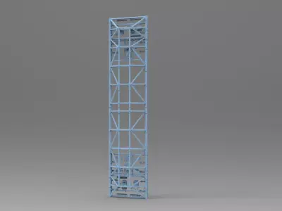 Sci Fi Ship Docking Griding 3  3D model