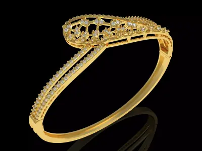 Art Deco Bracelet 15 3D print model