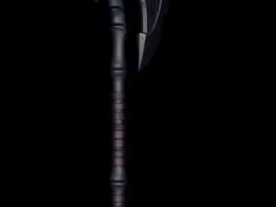 Axe weapon Free low-poly 3D model