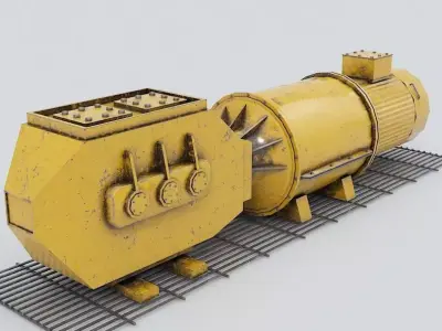 Industrial Equipment Low-poly 3D model