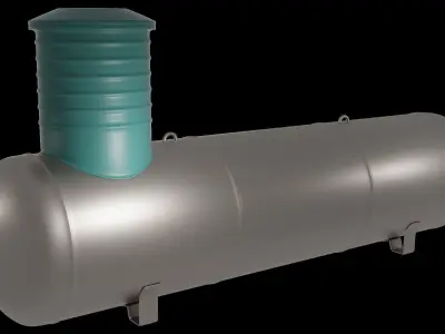 Industry Gas-Holders pack Low-Poly 3D model 3D model