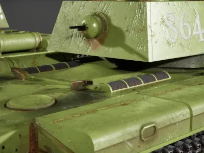 KV1 heavy tank 3D model