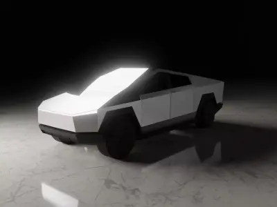 Tesla Cybertruck Low-poly 3D model Low-poly