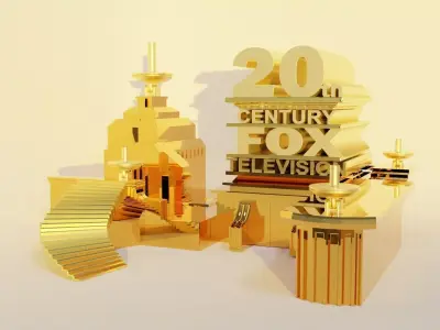 20th century fox logo 3D model