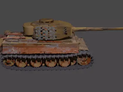  tiger 1 basic rendered 3d model  3D model