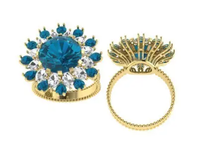 Diamond Ring 3D print model